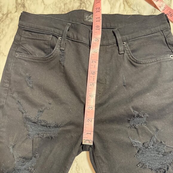 AGOLDE Sophie Goth Punk Distressed Ripped High Rise Skinny Jeans in Black Sz. 27 - Picture 9 of 13